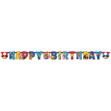 Super Mario narozeniny nápis 190cm x 8cm
